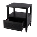 Flagstaff 25 in. W Rectangular Cane 1 Drawer Nightstand with Top Open Shelf by Butler Specialty Company