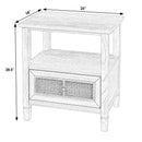 Flagstaff 25 in. W Rectangular Cane 1 Drawer Nightstand with Top Open Shelf by Butler Specialty Company