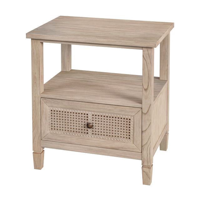 Flagstaff 25 in. W Rectangular Cane 1 Drawer Nightstand with Top Open Shelf by Butler Specialty Company