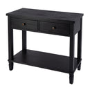 Flagstaff 36 in. W Rectangular Wood 2 Drawer Console Table with Lower Open Shelf by Butler Specialty Company