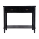 Flagstaff 36 in. W Rectangular Wood 2 Drawer Console Table with Lower Open Shelf by Butler Specialty Company