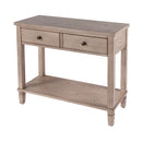 Flagstaff 36 in. W Rectangular Wood 2 Drawer Console Table with Lower Open Shelf by Butler Specialty Company