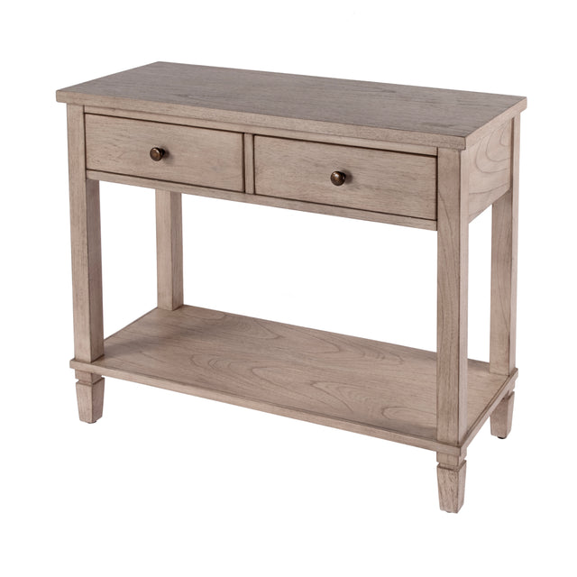 Flagstaff 36 in. W Rectangular Wood 2 Drawer Console Table with Lower Open Shelf by Butler Specialty Company