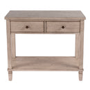Flagstaff 36 in. W Rectangular Wood 2 Drawer Console Table with Lower Open Shelf by Butler Specialty Company