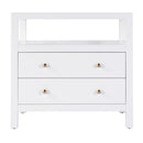 Nora 28 in. W Rectangular 2 Drawer Wide Nightstand with Open Shelf by Butler Specialty Company