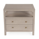 Nora 28 in. W Rectangular 2 Drawer Wide Nightstand with Open Shelf by Butler Specialty Company