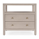 Nora 28 in. W Rectangular 2 Drawer Wide Nightstand with Open Shelf by Butler Specialty Company