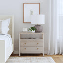 Nora 28 in. W Rectangular 2 Drawer Wide Nightstand with Open Shelf by Butler Specialty Company