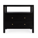Nora 28 in. W Rectangular 2 Drawer Wide Nightstand with Open Shelf by Butler Specialty Company