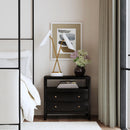 Nora 28 in. W Rectangular 2 Drawer Wide Nightstand with Open Shelf by Butler Specialty Company