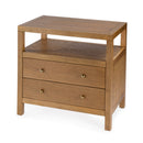 Nora 28 in. W Rectangular 2 Drawer Wide Nightstand with Open Shelf by Butler Specialty Company