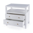Nora 28 in. W Rectangular 2 Drawer Wide Nightstand with Open Shelf by Butler Specialty Company