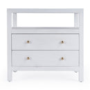 Nora 28 in. W Rectangular 2 Drawer Wide Nightstand with Open Shelf by Butler Specialty Company