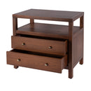 Nora 28 in. W Rectangular 2 Drawer Wide Nightstand with Open Shelf by Butler Specialty Company