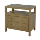 Nora 28 in. W Rectangular 2 Drawer Wide Nightstand with Open Shelf by Butler Specialty Company