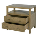 Nora 28 in. W Rectangular 2 Drawer Wide Nightstand with Open Shelf by Butler Specialty Company