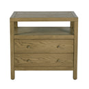 Nora 28 in. W Rectangular 2 Drawer Wide Nightstand with Open Shelf by Butler Specialty Company
