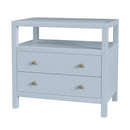Nora 28 in. W Rectangular 2 Drawer Wide Nightstand with Open Shelf by Butler Specialty Company