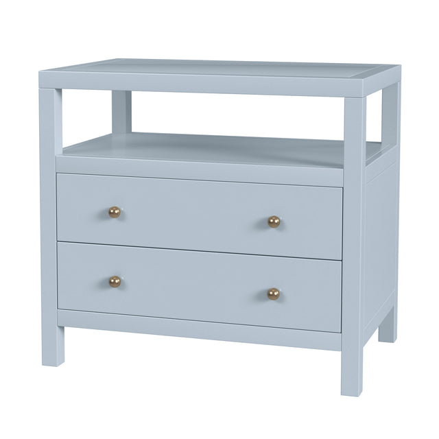 Nora 28 in. W Rectangular 2 Drawer Wide Nightstand with Open Shelf by Butler Specialty Company