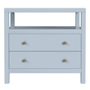 Nora 28 in. W Rectangular 2 Drawer Wide Nightstand with Open Shelf by Butler Specialty Company