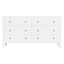 Nora 60 in W. Rectangular Wood 6 Drawer Dresser by Butler Specialty Company
