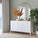 Nora 60 in W. Rectangular Wood 6 Drawer Dresser by Butler Specialty Company