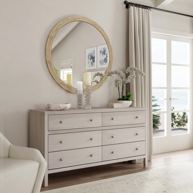 Nora 60 in W. Rectangular Wood 6 Drawer Dresser by Butler Specialty Company