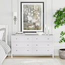 Nora 60 in W. Rectangular Wood 6 Drawer Dresser by Butler Specialty Company