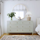 Nora 60 in W. Rectangular Wood 6 Drawer Dresser by Butler Specialty Company