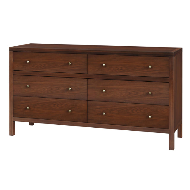 Nora 60 in W. Rectangular Wood 6 Drawer Dresser by Butler Specialty Company