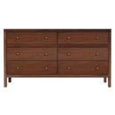 Nora 60 in W. Rectangular Wood 6 Drawer Dresser by Butler Specialty Company