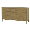 Nora 60 in W. Rectangular Wood 6 Drawer Dresser by Butler Specialty Company