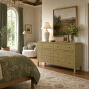 Nora 60 in W. Rectangular Wood 6 Drawer Dresser by Butler Specialty Company