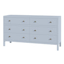 Nora 60 in W. Rectangular Wood 6 Drawer Dresser by Butler Specialty Company