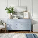 Nora 60 in W. Rectangular Wood 6 Drawer Dresser by Butler Specialty Company
