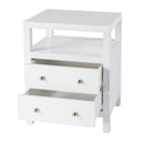 Nora 21 in. W Rectangular Wood 2 Drawer Nightstand with Open Shelf by Butler Specialty Company