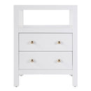 Nora 21 in. W Rectangular Wood 2 Drawer Nightstand with Open Shelf by Butler Specialty Company