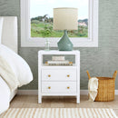 Nora 21 in. W Rectangular Wood 2 Drawer Nightstand with Open Shelf by Butler Specialty Company