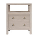 Nora 21 in. W Rectangular Wood 2 Drawer Nightstand with Open Shelf by Butler Specialty Company