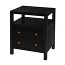 Nora 21 in. W Rectangular Wood 2 Drawer Nightstand with Open Shelf by Butler Specialty Company