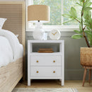 Nora 21 in. W Rectangular Wood 2 Drawer Nightstand with Open Shelf by Butler Specialty Company