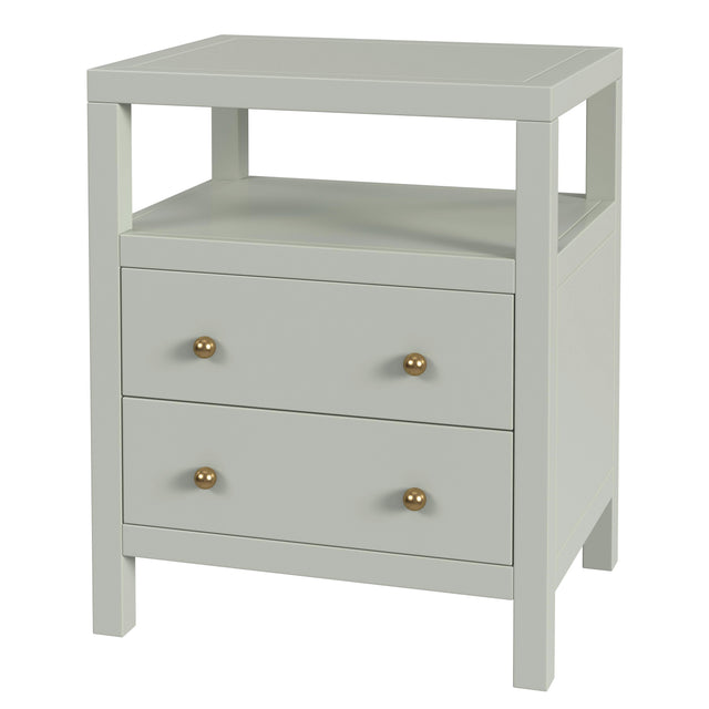 Nora 21 in. W Rectangular Wood 2 Drawer Nightstand with Open Shelf by Butler Specialty Company