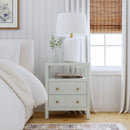 Nora 21 in. W Rectangular Wood 2 Drawer Nightstand with Open Shelf by Butler Specialty Company