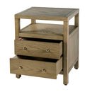 Nora 21 in. W Rectangular Wood 2 Drawer Nightstand with Open Shelf by Butler Specialty Company