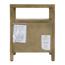 Nora 21 in. W Rectangular Wood 2 Drawer Nightstand with Open Shelf by Butler Specialty Company