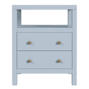Nora 21 in. W Rectangular Wood 2 Drawer Nightstand with Open Shelf by Butler Specialty Company