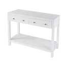 Nora 40 in. W Rectangular Wood 2 Drawer Console Table with Lower Open Shelf by Butler Specialty Company