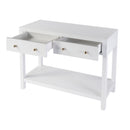 Nora 40 in. W Rectangular Wood 2 Drawer Console Table with Lower Open Shelf by Butler Specialty Company