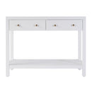 Nora 40 in. W Rectangular Wood 2 Drawer Console Table with Lower Open Shelf by Butler Specialty Company