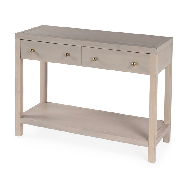 Nora 40 in. W Rectangular Wood 2 Drawer Console Table with Lower Open Shelf by Butler Specialty Company
